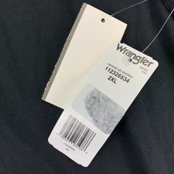 Wrangler Mens Rock & Roll Graphic Crewneck Short Sleeve T-Shirt Black 2XL - Picture 2 of 4